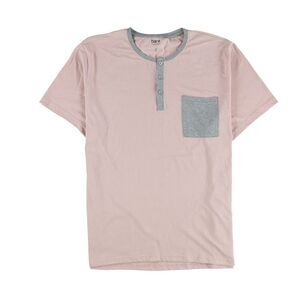 bar III Mens Pocket Basic T-Shirt, Pink, NWT